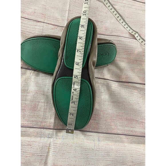 Teiks Women's Taupe Casual Classic Ballet Flats - 7 - Picture 8 of 9